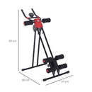 Panca Trainer Addominali Power ABS con Display Nero e Rosso 