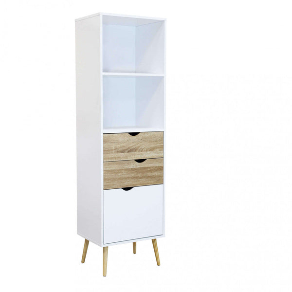 acquista Mobile Sheldon 50x39x171 h cm in Legno Bianco