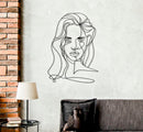 Pannello da Muro Face 57,5x1,3x80 cm in Ferro Nero      
