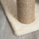 Albero Tiragraffi 60x30x76 cm con Cucce e Pannello in Sisal Marrone Chiaro   