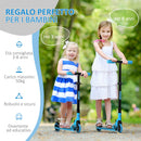 Monopattino Pieghevole per Bambini 67,7x34x79,5-89,5 cm in Metallo e Alluminio Blu