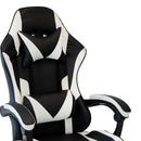 Poltrona Racing Omega con Piedi Nera Bianca Similp