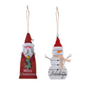 Set di 48 Decori Legno da Appendere 15 cm 