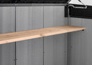 Armadio Porta Attrezzi da Giardino 190,5x132,5x109,3 cm in Resina Keter Grande Store Grigio