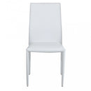 Sedia Cammie 41x50x91 h cm in Similpelle Bianco