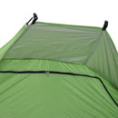 Tenda da Spiaggia con Corde e Paletti e Finestra in Poliestere Verde 