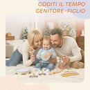 Strumenti Musicali per Bambini Set Percussioni Montessori in Legno Aracione e Celeste      