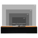 Mobile TV Sospeso 160x35x30 cm in Truciolato Marrone e Nero
