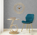 Set 2 Sedie Paris Space Ottanio e Oro 46x58x77 cm in Legno e Ferro 