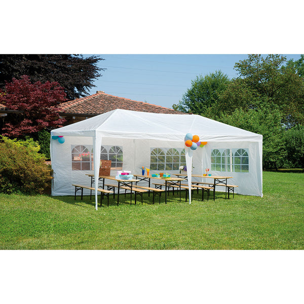 prezzo Gazebo da Giardino in Ferro 3X6m Vorghini Party Bianco