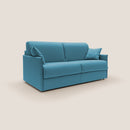 Divano Letto 3 Posti 189x96x96 cm Evans in Tessuto Azzurro