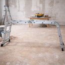 Scala Multifunzione Everest 4 Elementi x 3 Gradini con Portata Massima 150kg in Alluminio      