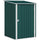 Casetta Box da Giardino Porta Attrezzi 100x104x160 cm con Porta a Battente in Acciaio Galvanizzato Verde