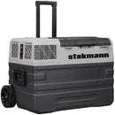 Frigorifero per Auto Barca Camper 42L con Compressore AC/DC 12V e 220V Portatile con Maniglia Grigio
