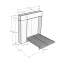 Letto Matrimoniale a Scomparsa Salvaspazio Kentaro H250 cm Bianco