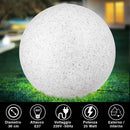 Lampada Sfera Giardino 30cm Luce Illuminazione Esterno Attacc E27 Effetto Pietra