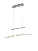 Lampada a Sospensione da Interno a LED in Metallo Nickel Opaco