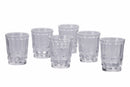 Set 6 Bicchieri Acqua in Vetro Trasparente 240 ml Villa d'Este Home Tivoli Nobilis
