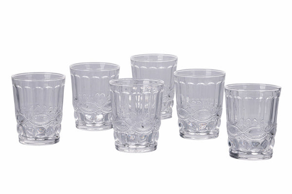 prezzo Set 6 Bicchieri Acqua in Vetro Trasparente 240 ml Villa d'Este Home Tivoli Nobilis
