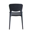 Sedia Mets 56x46x80 h cm in Plastica Antracite