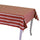 Tovaglia Rettangolare 140x240 cm in Cotone 180 GSM Pop Righe Bordeaux