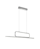 Lampada a Sospensione da Interno a led in Metallo Alluminio Spazzolato
