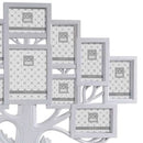 Cornice Portafoto Forma Albero della Vita 12 Posti 82 x 59 x 2 cm Idea Regalo