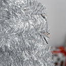 Albero di Natale Artificiale 150 cm 408 Rami Argento