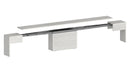 Set 2 Panche Allungabili 66/290x25x45 cm Pratika Singola A e B Larice Bianco  