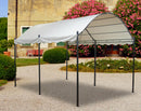 Box Auto da Esterno 3x4m in Acciaio e Poliestere Beige