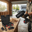 Soffiatore per Foglie o Trucioli Alta Velocità 2 Batterie e Valigetta per Auto o Bricolage