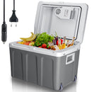 Frigorifero Elettrico 40L Portatile con Ruote Caldo-Freddo Spina 230V e 12V Grigio      