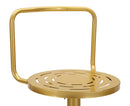Sgabello Bar Tixy Ø38x94 cm in Metallo Oro      