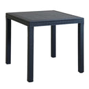 Tavolo Dallas 80x80x74 h cm in Wicker Antracite