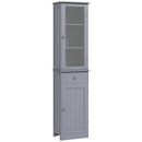 Mobile a Colonna da Bagno 40x27x171,5cm in MDF Grigio  