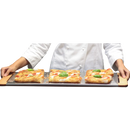Tagliere da Cucina 30x60 cm  In Legno e Acciaio Giusto