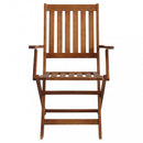 Poltrona Diana con Braccioli 55x57x91 h cm in Legno Marrone