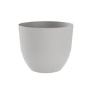 Vaso Rotondo Indoor e Outdoor Tera con Riserva D'acqua Over Cloud Ø48 cm in Plastica Grigio Chiaro 
