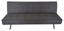 Divano Letto 3 Posti 83x74x175 cm in Tessuto Motti Darcy Grigio Chiaro