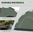 Tenda da Campeggio Pop-Up per 4 Persone 210x210x135 cm con Borsa e Accessori