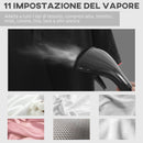 Stiratrice a Vapore 1950W Ferro da Stiro Verticale 35x25x23 cm Bianco      
