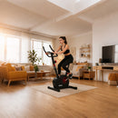 Cyclette Magnetica 90x50x115 cm con 8 Livelli Potenza Bici Home Fitness Nero      