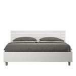 Letto Matrimoniale Testata Doghe Inclinata Ankel Frassino Bianco Varie Misure