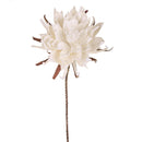 Set 2 Fiori di Ninfea Artificiali Altezza 108 cm Bianco