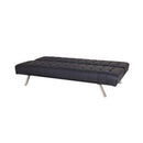 Divano Letto Prontoletto Click Clack Rivestimento in Similpelle Nero Darrel