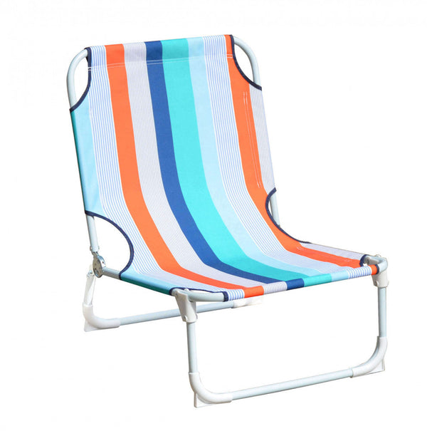 Spiaggina Garda Oxford 58x52x19/63 h cm in Acciaio Multicolor prezzo