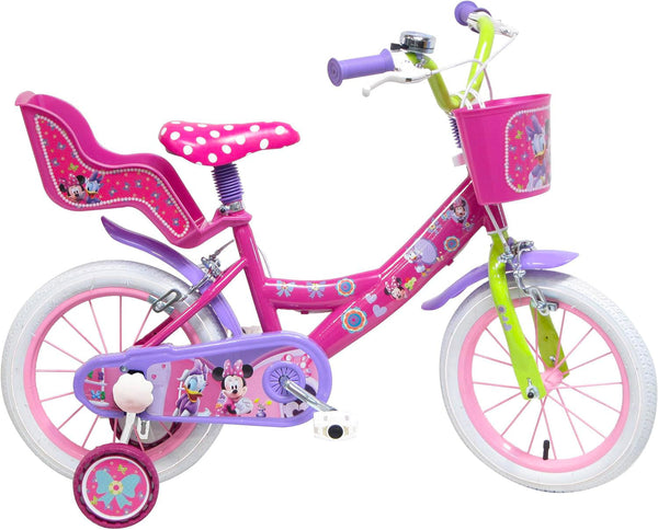 Bicicletta per Bambina 16"" 2 Freni Disney Minnie Rosa sconto