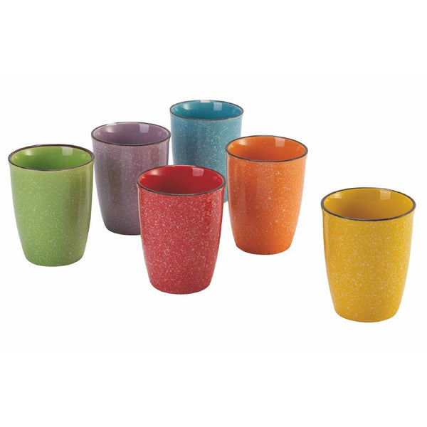 sconto Set 6 Bicchieri Acqua Baita in Gres VdE Tivoli 1996 6 Colori Differenti