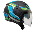 Casco Jet per Scooter Visiera Lunga CGM Chicago 129G Nero Opaco Varie Misure