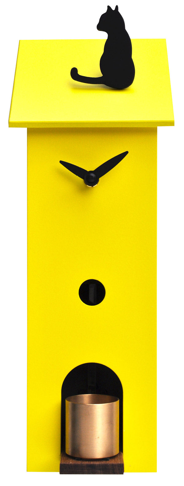 Orologio da Parete 13x37x11cm Pirondini Italia Solitario Giallo Zolfo acquista